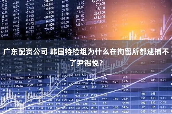 广东配资公司 韩国特检组为什么在拘留所都逮捕不了尹锡悦？